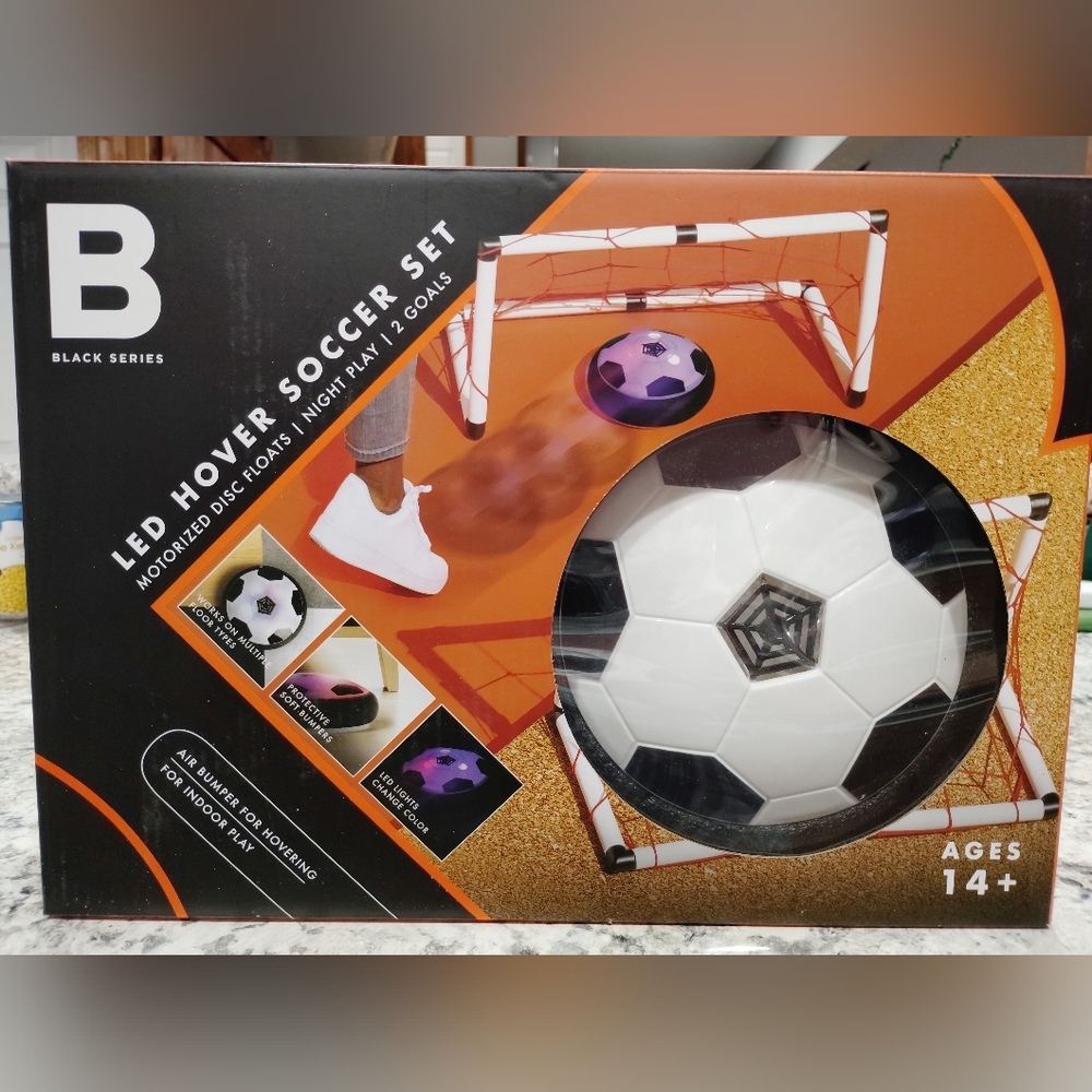 LED Hover Soccer Set with Goals